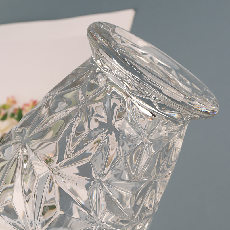 Top products home decor glass flower vase hydroponic vase