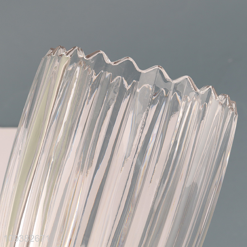 China products clear glass flower vase hydroponic vase