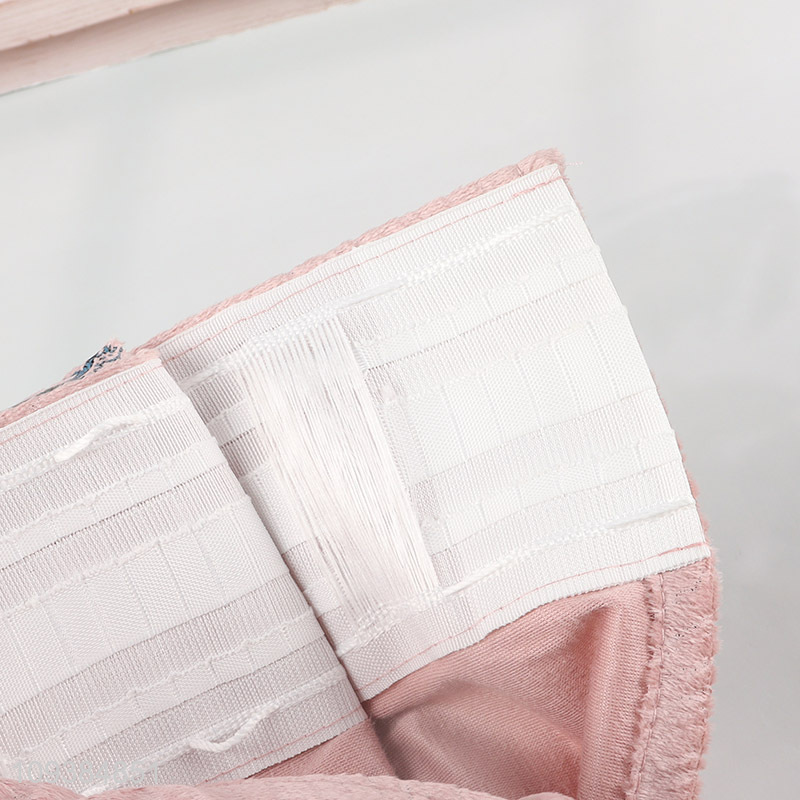 Top sale pink polyester fabric window curtain