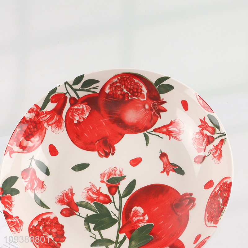 Online wholesale 8 inch ceramic plate pomegranate plate