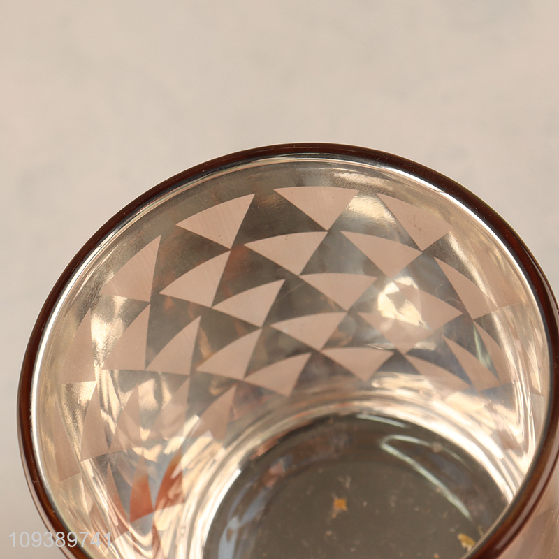 New product glass candle jar holder for home decor