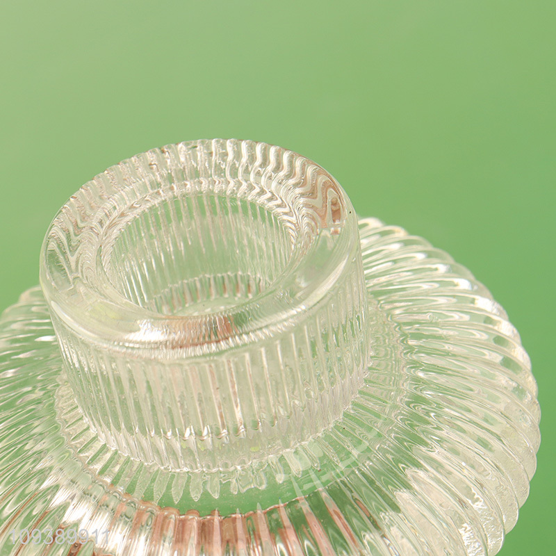 Best selling clear glass candle jar holder candle cup