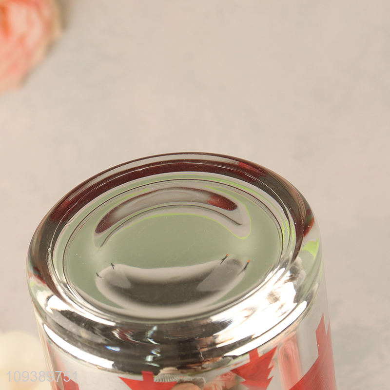 New arrival  Christmas series glass candle jar holder