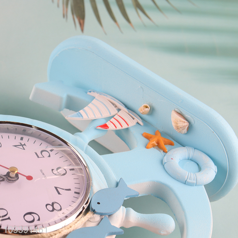 Popular products sailboat shape wooden table clock