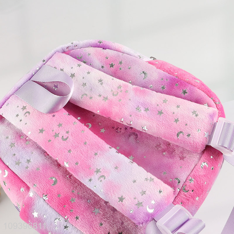 Latest products   pink plush girls mini school bag