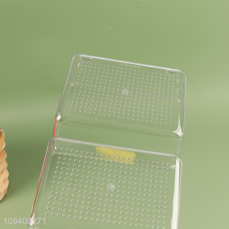 China wholesale 3compartment clear storage box for fridge