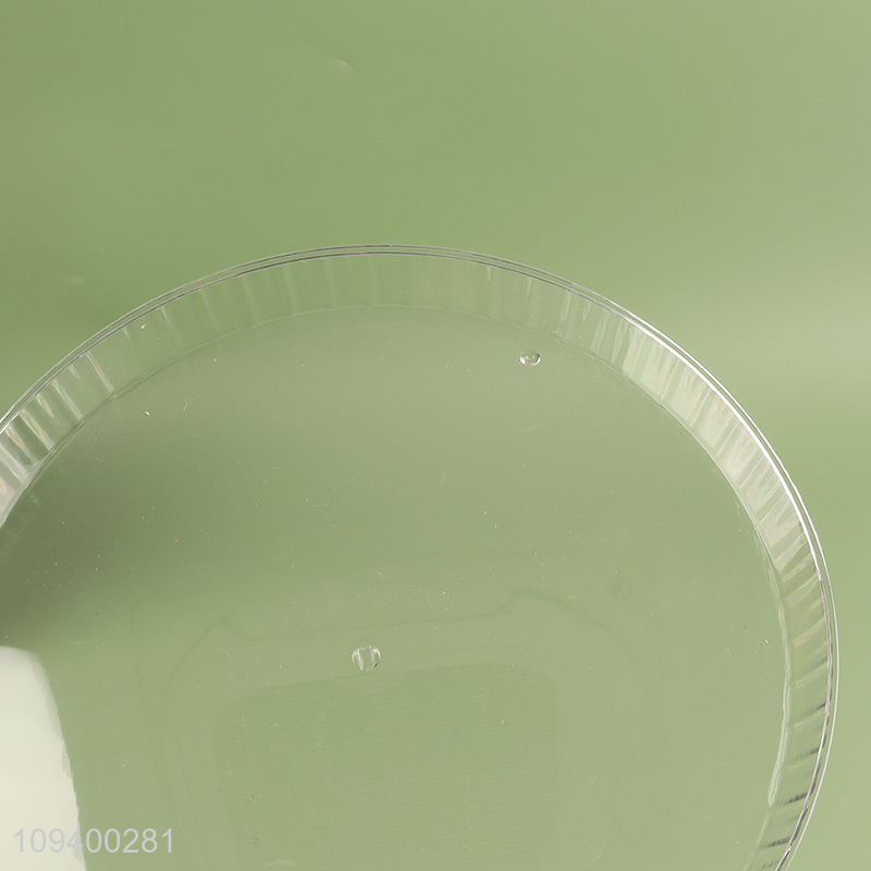 Hot sale round plastic storage tray for snack