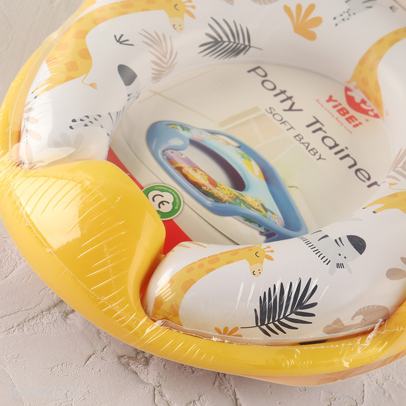 China factory soft padded kids toilet seat with safari print