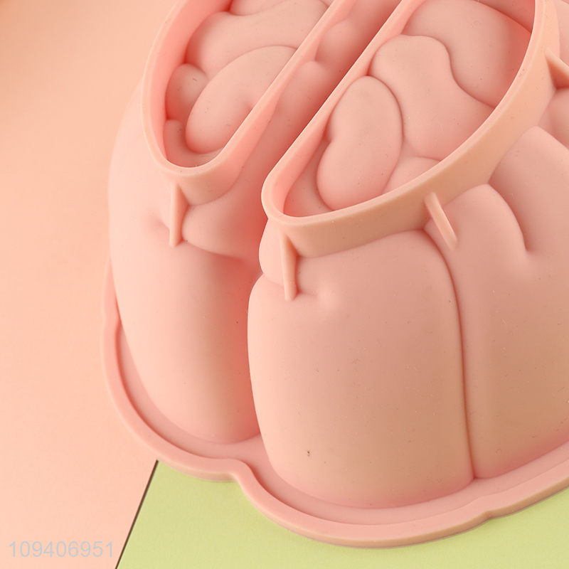 Good price brain shape silicone cake mold