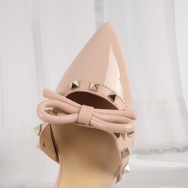 Hot sale pink fashion ladies pumps wholesale