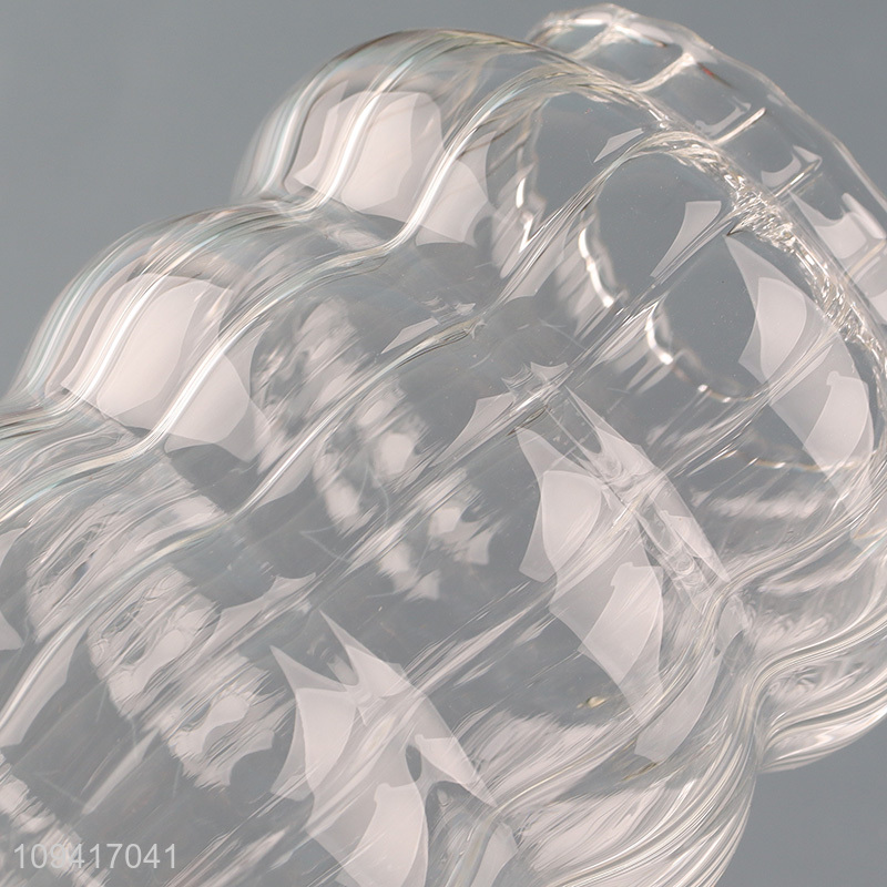 China factory clear creative coffee cup with handle