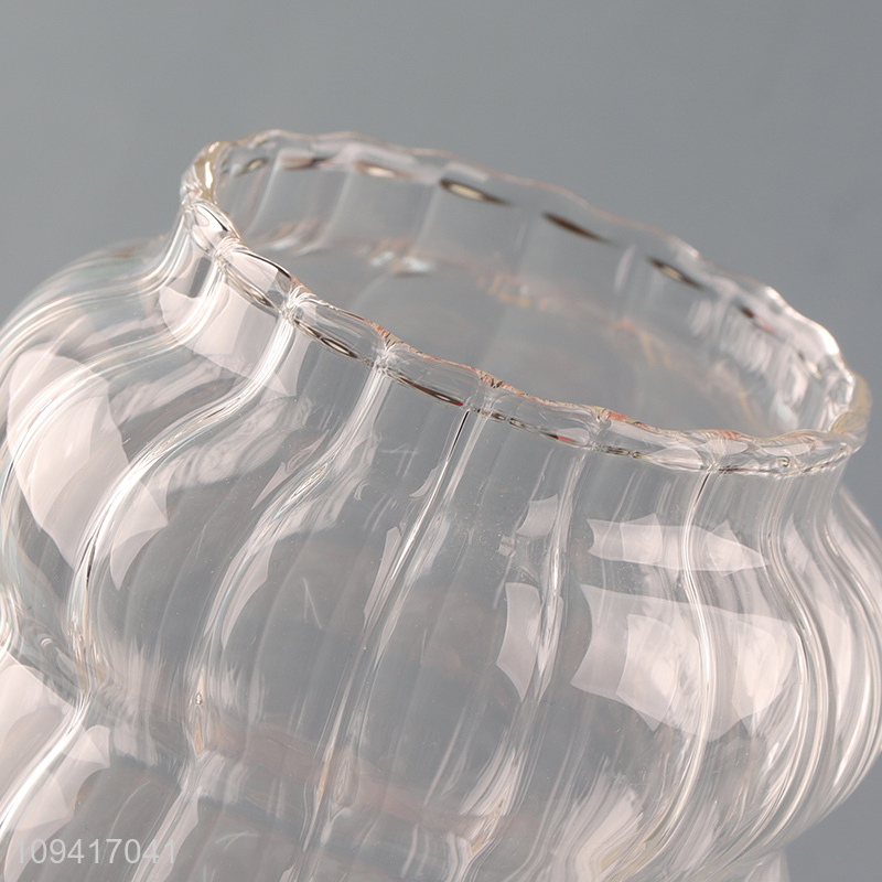 China factory clear creative coffee cup with handle