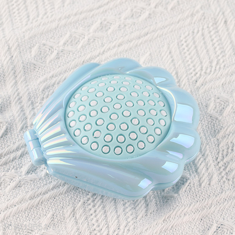 Newest Shell-Shaped Foldable Comb With Mirror