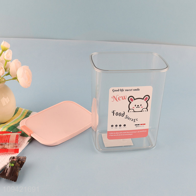 China wholesale rectangular cartoon sealed storage jar