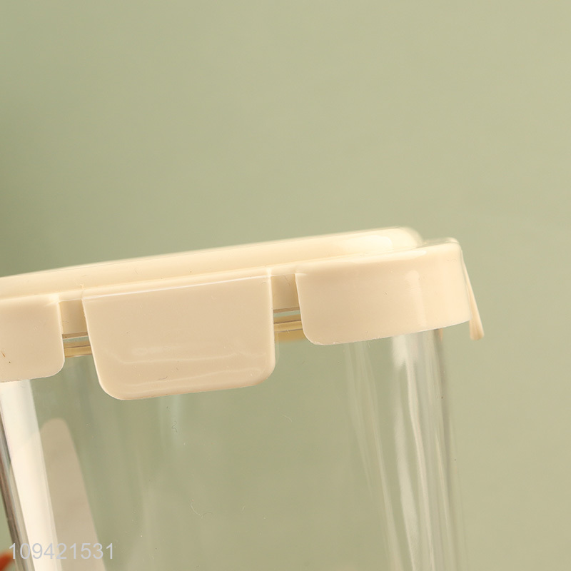 Hot products square sealed storage jar for home