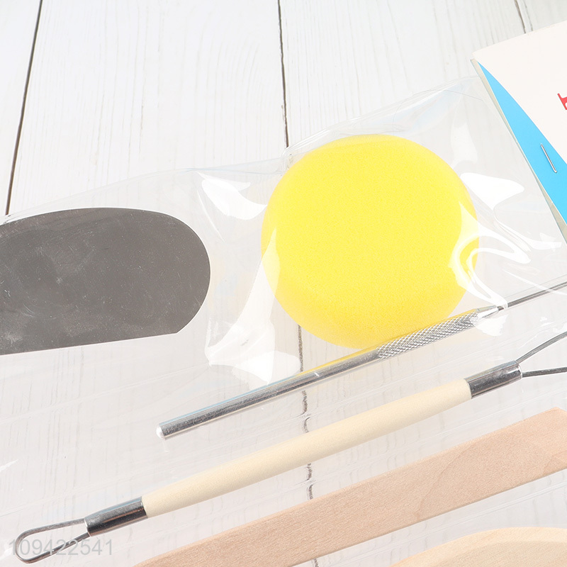 Hot sale 9pcs plastic pottery tool kit