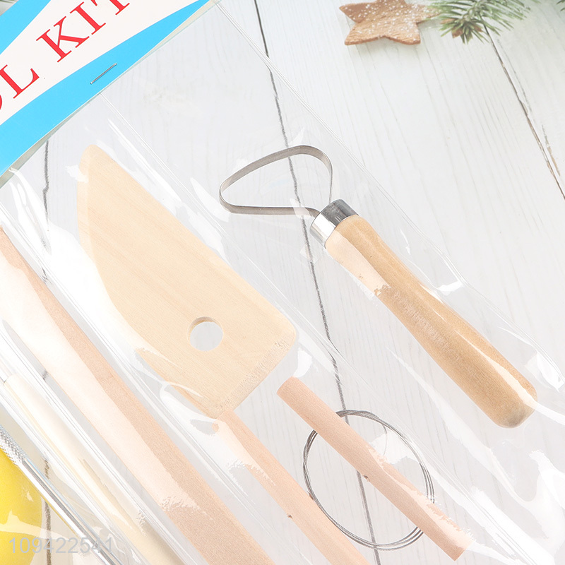 Hot sale 9pcs plastic pottery tool kit