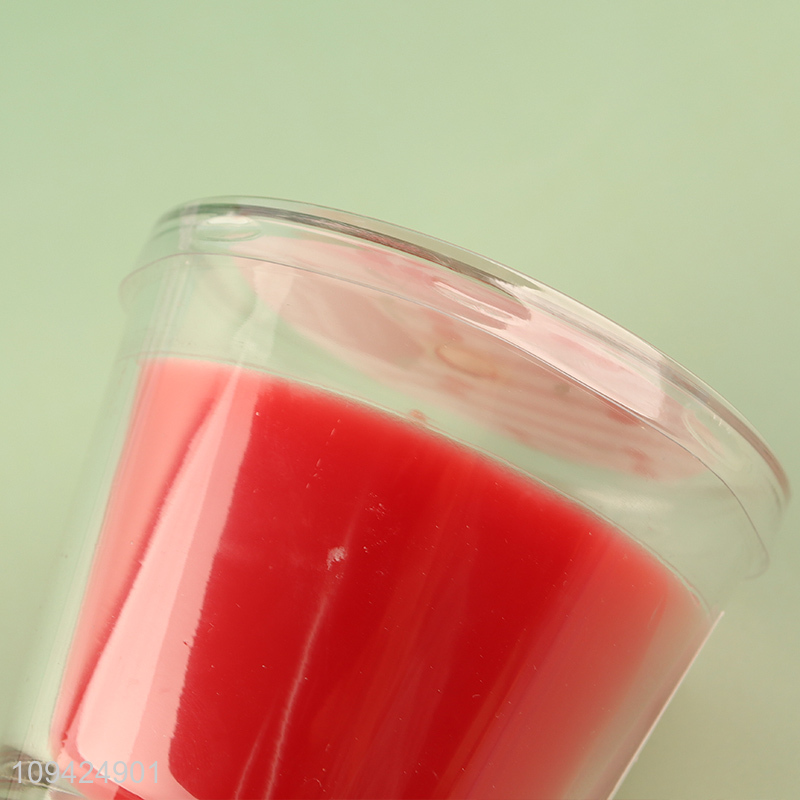 Good price glass cup candle cherry scented candle