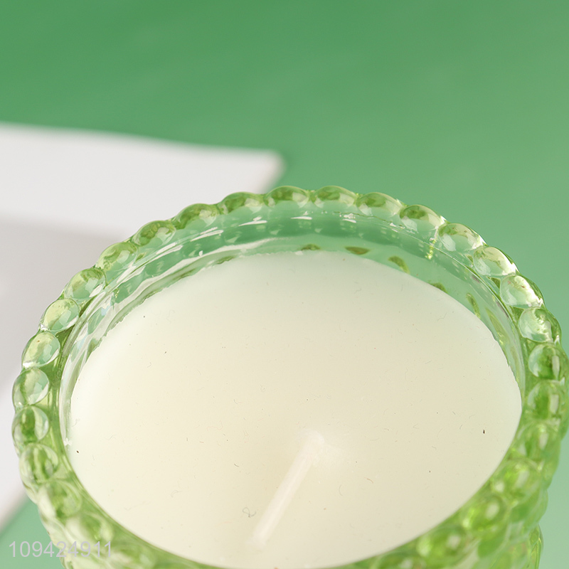Good sale glass cup candle long lasting scented candle