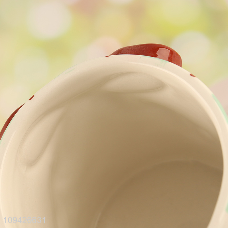New arrival  3d bowknot striped ceramic jar