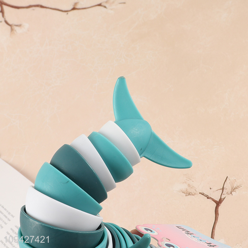 Yiwu market  tpr shark wiggly sensory fidget toy