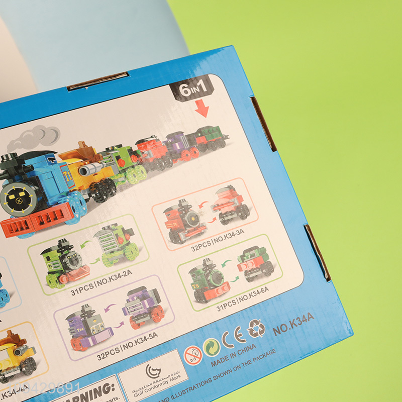 High Quality Combineable Train Mini Bricks Toy