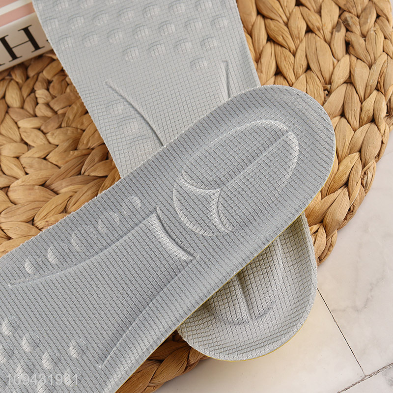Good price comfortable foam dot bamboo fabric insole,