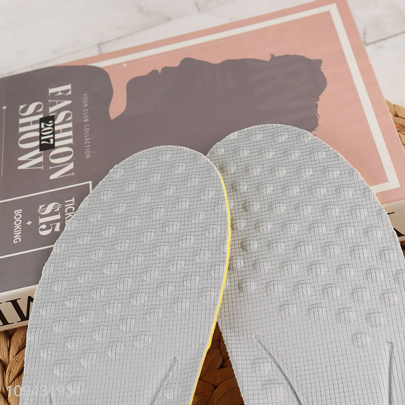 Good price comfortable foam dot bamboo fabric insole,