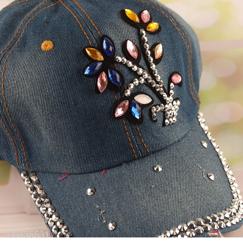 Factory supply adjustable fashion polyester peaked cap