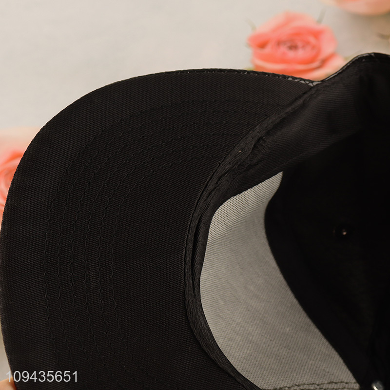 Hot sale black fashion baseball cap baseball hat wholesale