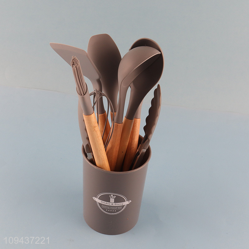 Low price 12pcs silicone kitchen utensil set