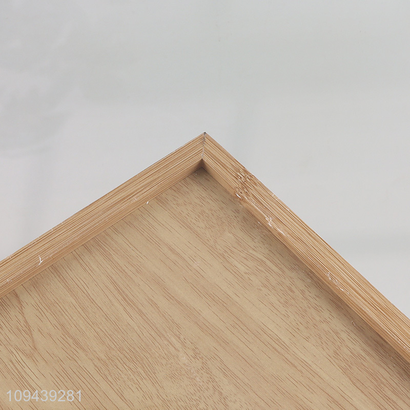 Low price rectangle food MDF storage tray