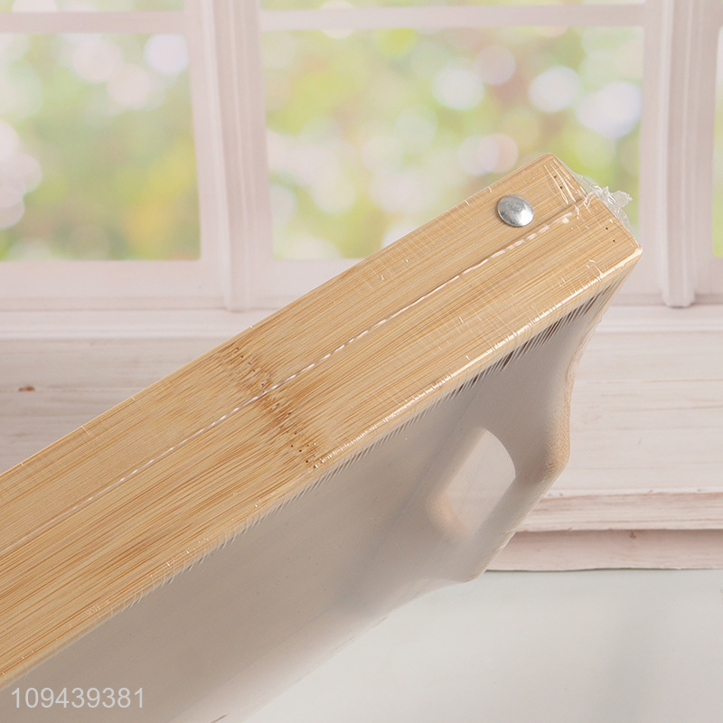 Top selling bamboo folding serving table with handles