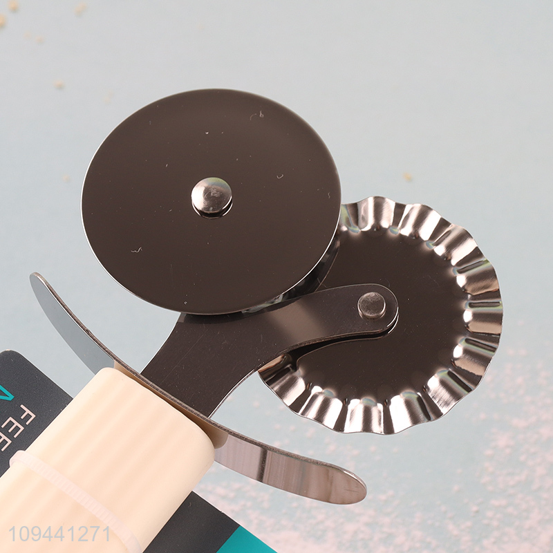 Factory price double wheel pastry cutter for baking