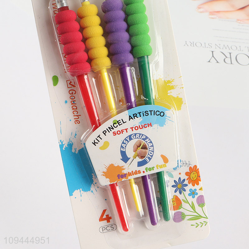 Good price soft touch kids artist painting brush set