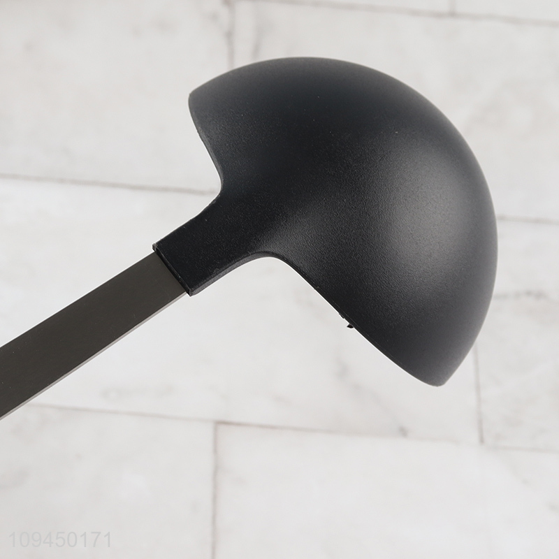Good price black nylon soup spoon with long handle
