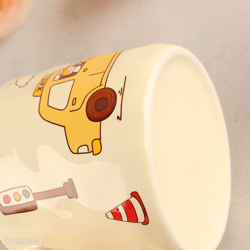 New product cute ceramic water cup with handle