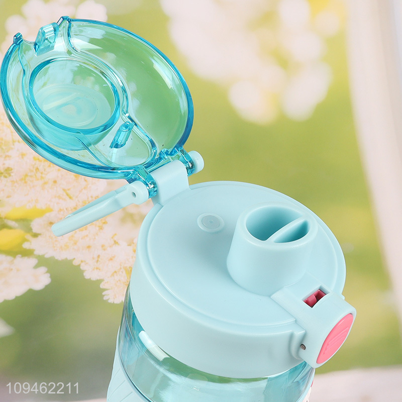 Best selling plastic water bottle drinking bottle with straw