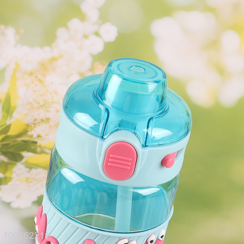 Best selling plastic water bottle drinking bottle with straw