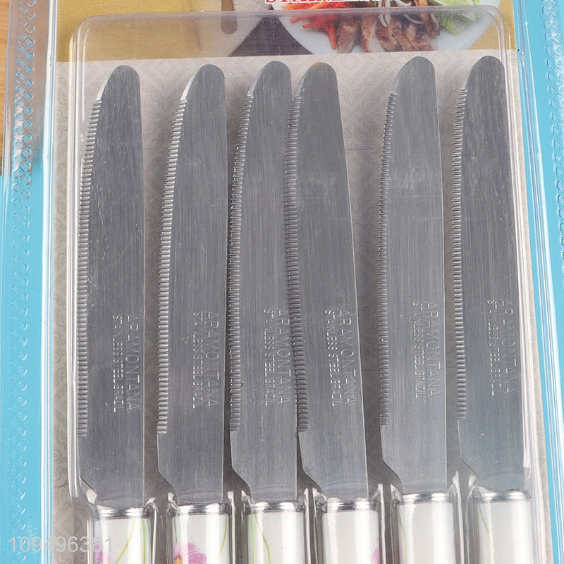 New product 6pcsfruits knife dining knife set
