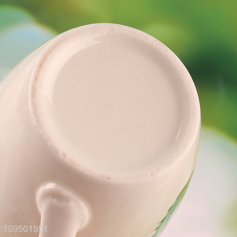 Best selling ceramic cup water cup with handle