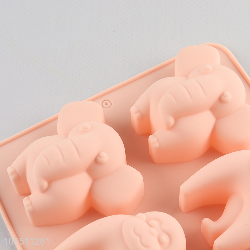 Top sale cartoon animal silicone cake mold wholesale