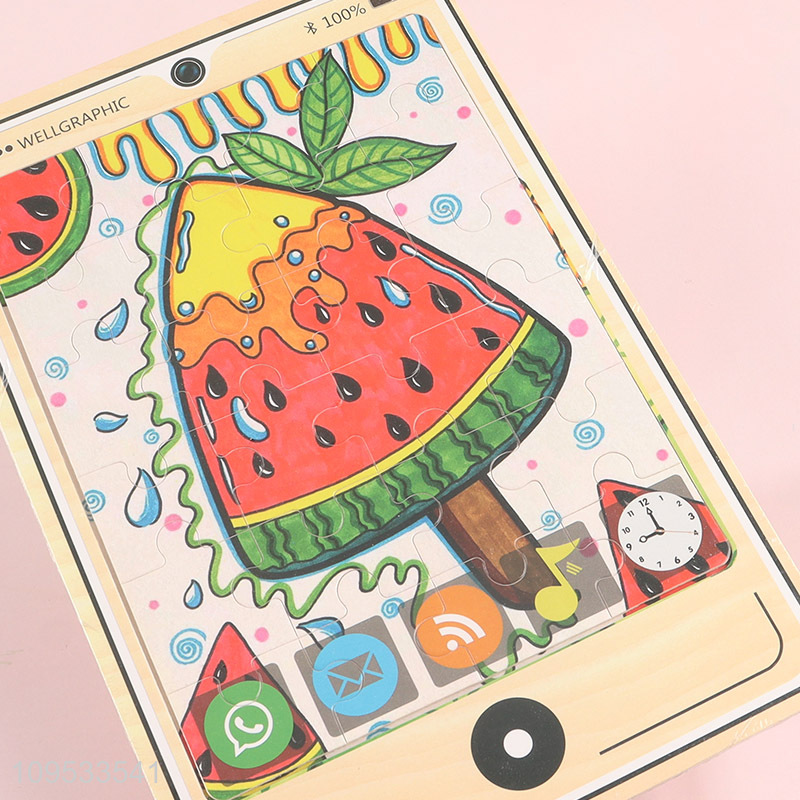 Custom Cell Phone Shaped Wooden Puzzle