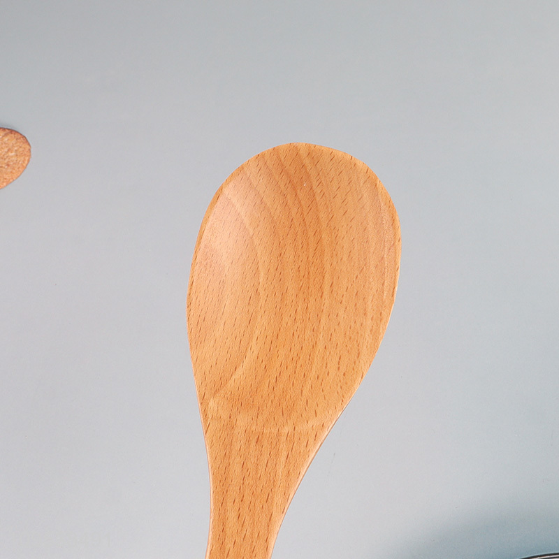 Good quality wooden rice paddle spoon for kitchen