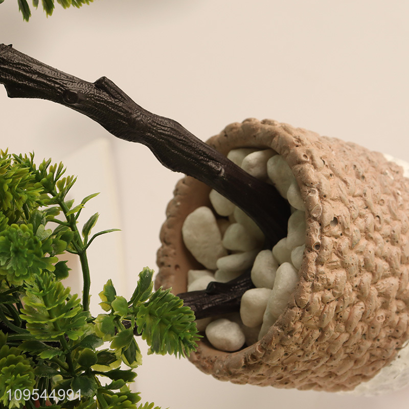 Good Quality Simulation Potted Plant Lifelike Fake Bonsai For Home And Office